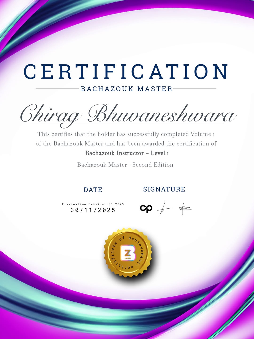 Chirag - Level 1 Certification